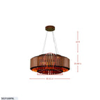 Mod Squad 16 Light Dimmable Dining Round Pendant