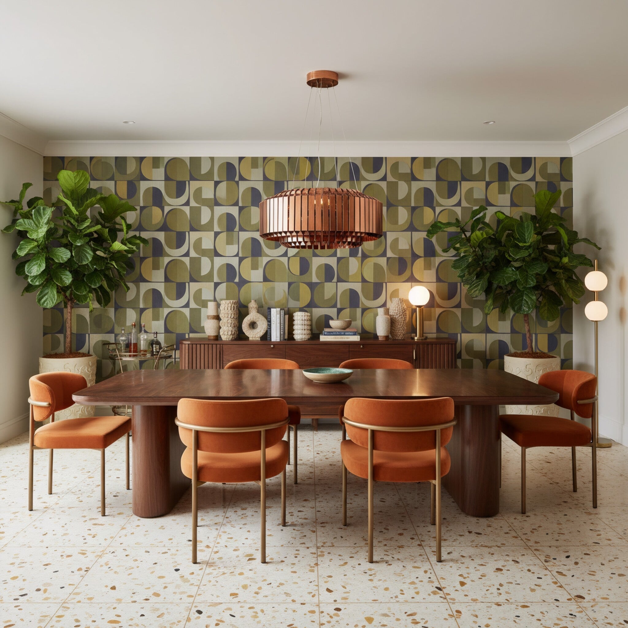 Mod Squad 16 Light Dimmable Dining Round Pendant