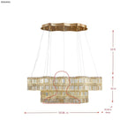 Double Standard 48 inch Dimmable LED Linear Pendant