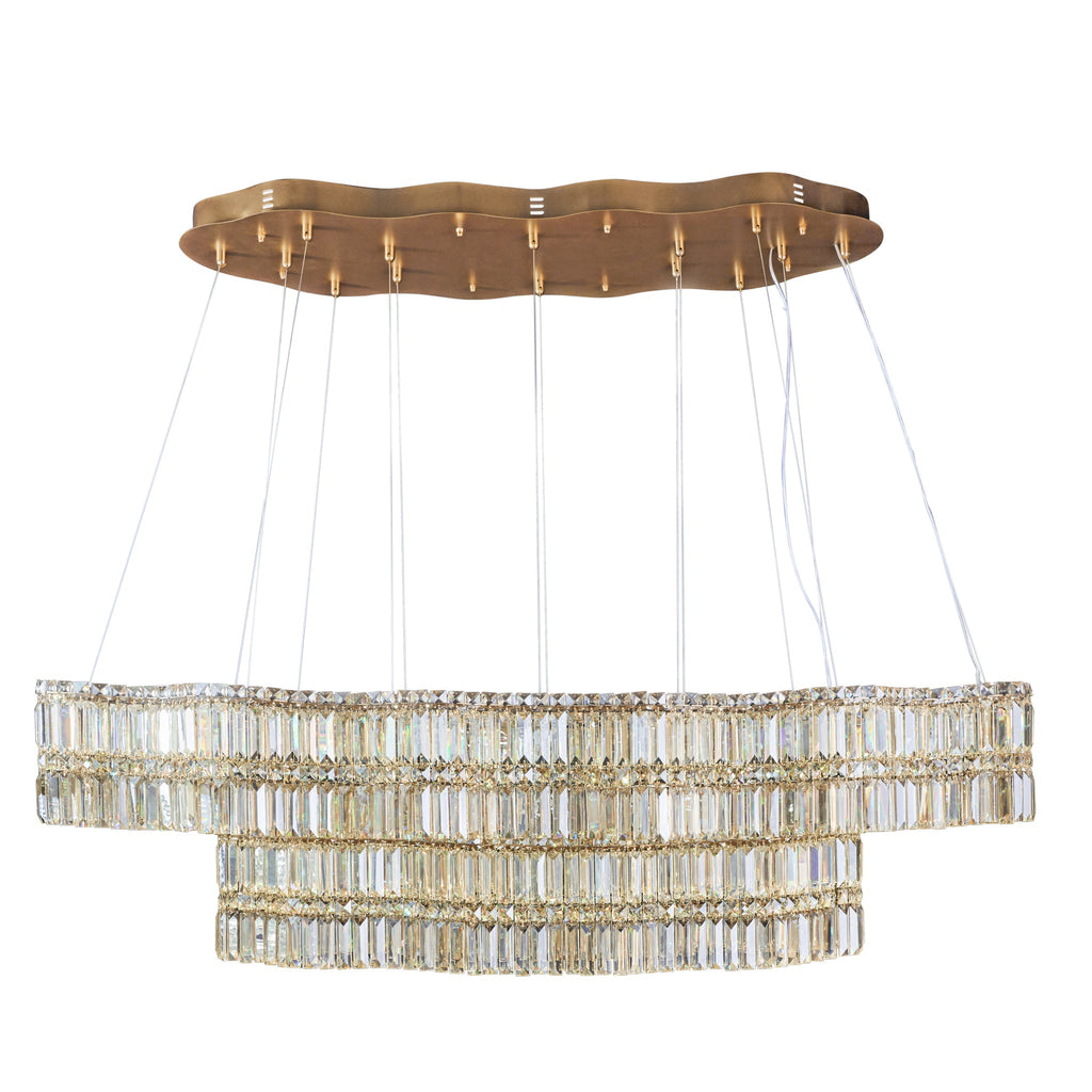 Double Standard 60 inch Dimmable LED Linear Pendant