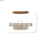 Double Standard 60 inch Dimmable LED Linear Pendant