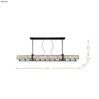 Framework 12 Light Dimmable Linear Pendant