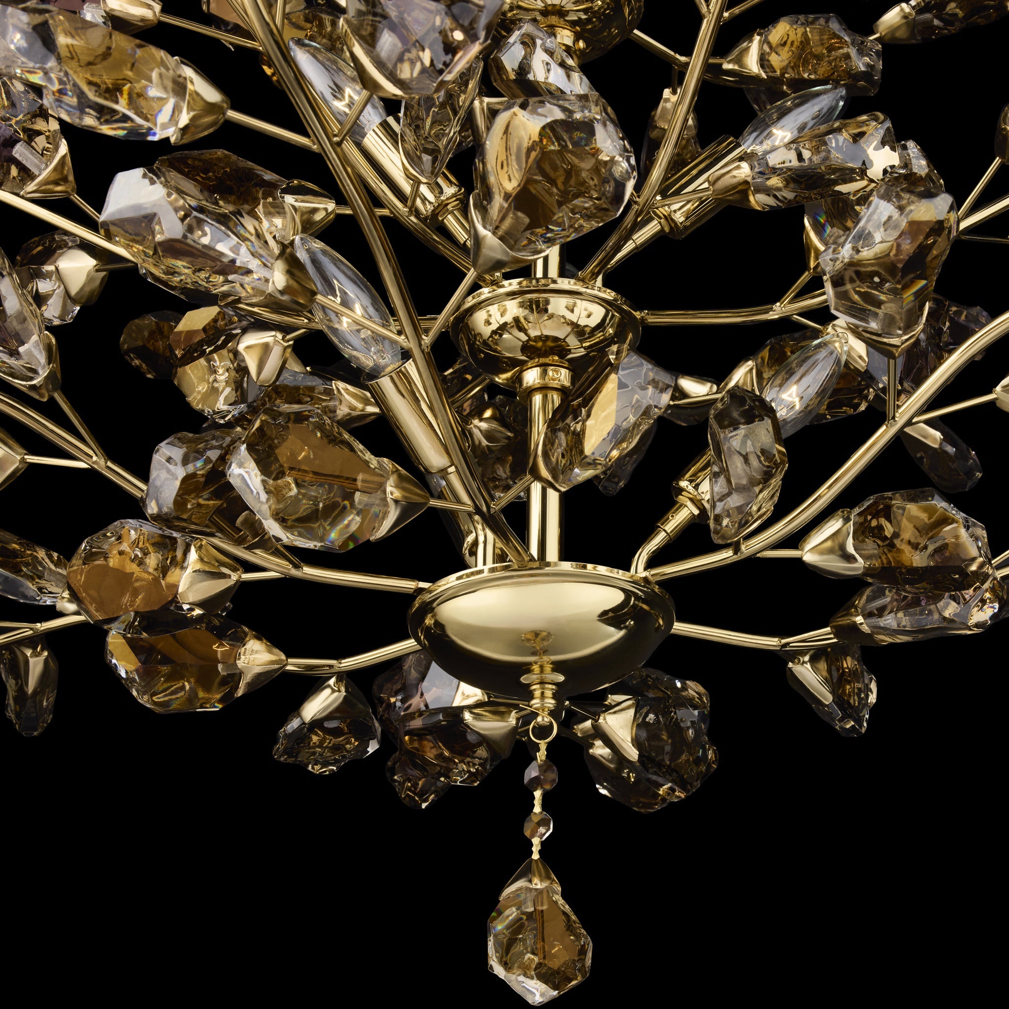 Golden Thicket 9 Light Dimmable Pendant