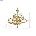 Golden Thicket 9 Light Dimmable Pendant