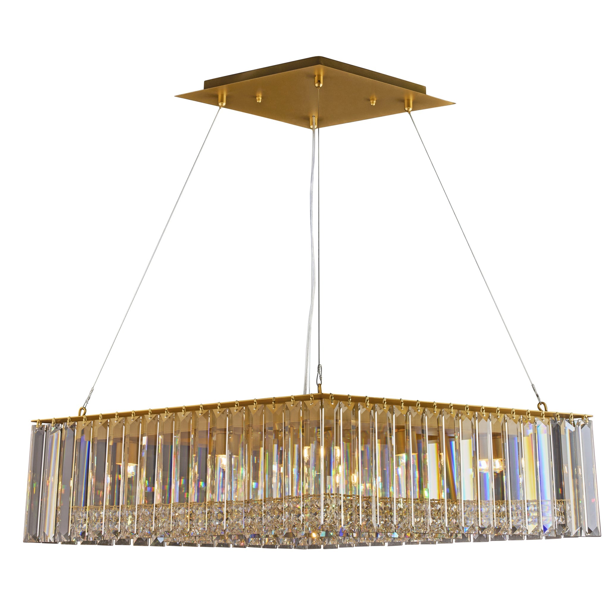 The Long View 8 Light Dimmable Linear Pendant