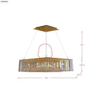 The Long View 8 Light Dimmable Linear Pendant