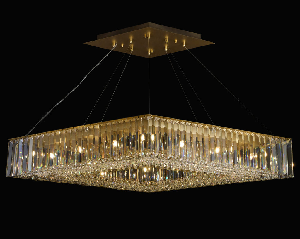 The Long View 12 Light Dimmable Linear Pendant