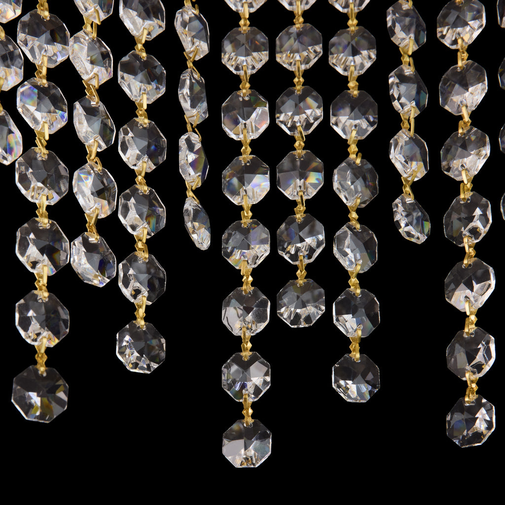 Deco Drippy 5 Light 60 inch Dimmable Linear Dining Pendant - Satin Gold