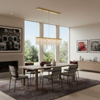 Deco Drippy 6 Light Dimmable Linear Dining Pendant