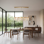 Deco Drippy 5 Light 60 inch Dimmable Linear Dining Pendant - Satin Gold