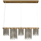 Deco Drippy 6 Light Dimmable Linear Dining Pendant