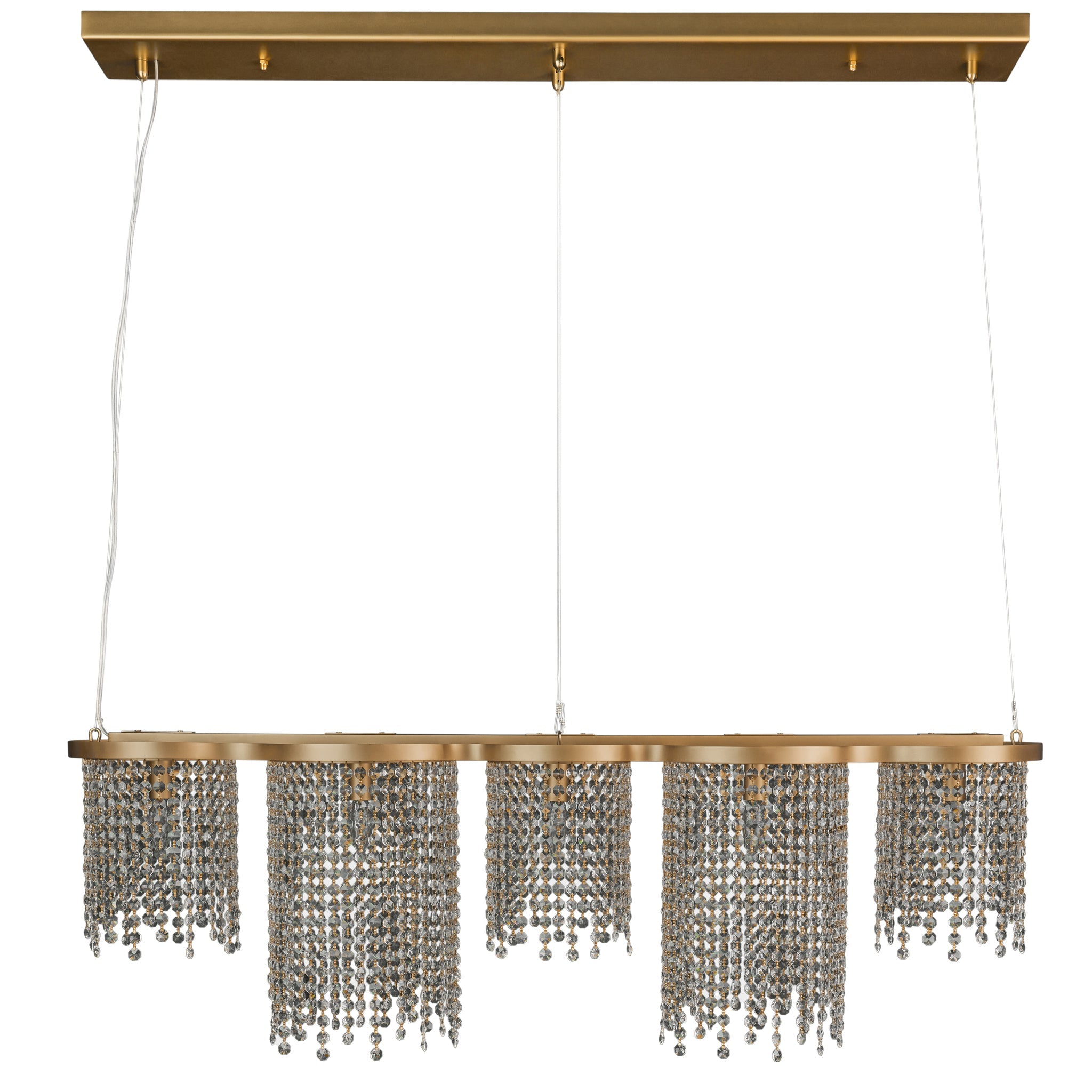 Deco Drippy 6 Light Dimmable Linear Dining Pendant