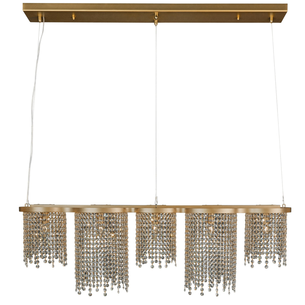 Deco Drippy 6 Light Dimmable Linear Dining Pendant