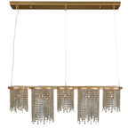 Deco Drippy 6 Light Dimmable Linear Dining Pendant