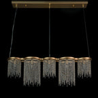 Deco Drippy 6 Light Dimmable Linear Dining Pendant