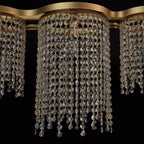 Deco Drippy 6 Light Dimmable Linear Dining Pendant