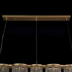 Deco Drippy 6 Light Dimmable Linear Dining Pendant