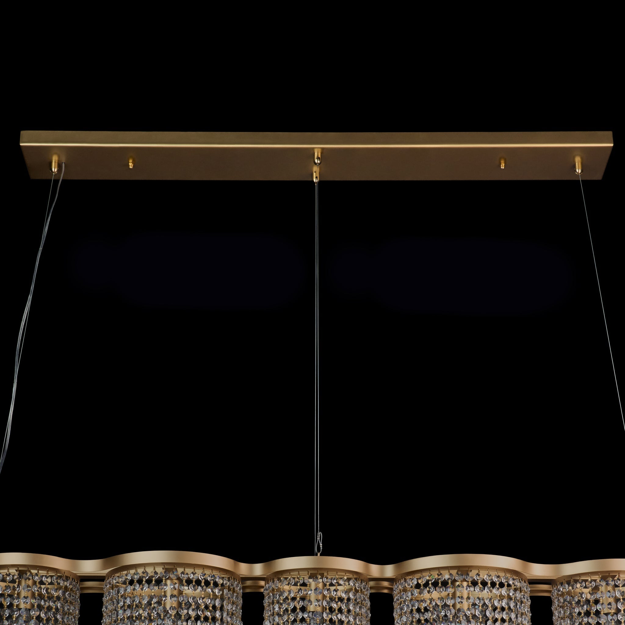 Deco Drippy 6 Light Dimmable Linear Dining Pendant