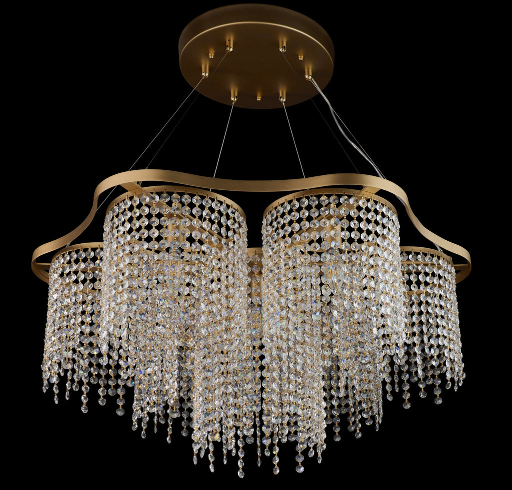 Deco Drippy 7 Light Dimmable Dining Pendant Chandelier