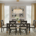 Deco Drippy 7 Light Dimmable Dining Pendant Chandelier