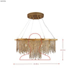 Deco Drippy 7 Light Dimmable Dining Pendant Chandelier