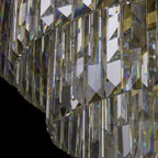 Strata 25 Light Dimmable Pendant Chandelier - Espresso Brown, Polished Gold and Satin Gold