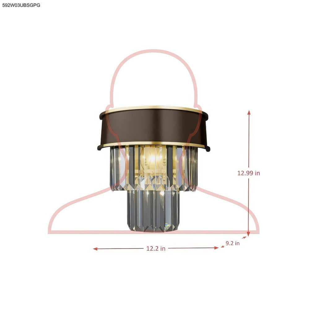 Strata 3 Light Dimmable Wall Sconce