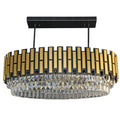 Black Tie 10 Light Dimmable Linear Pendant