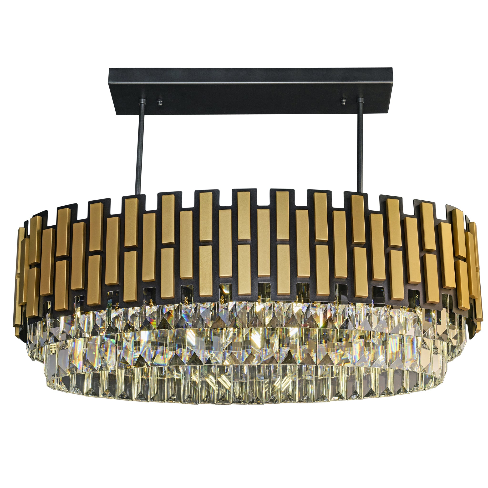 Black Tie 10 Light Dimmable Linear Pendant