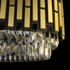Black Tie 10 Light Dimmable Linear Pendant