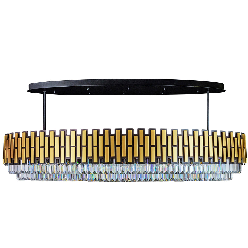 Black Tie 16 Light Dimmable Linear Pendant