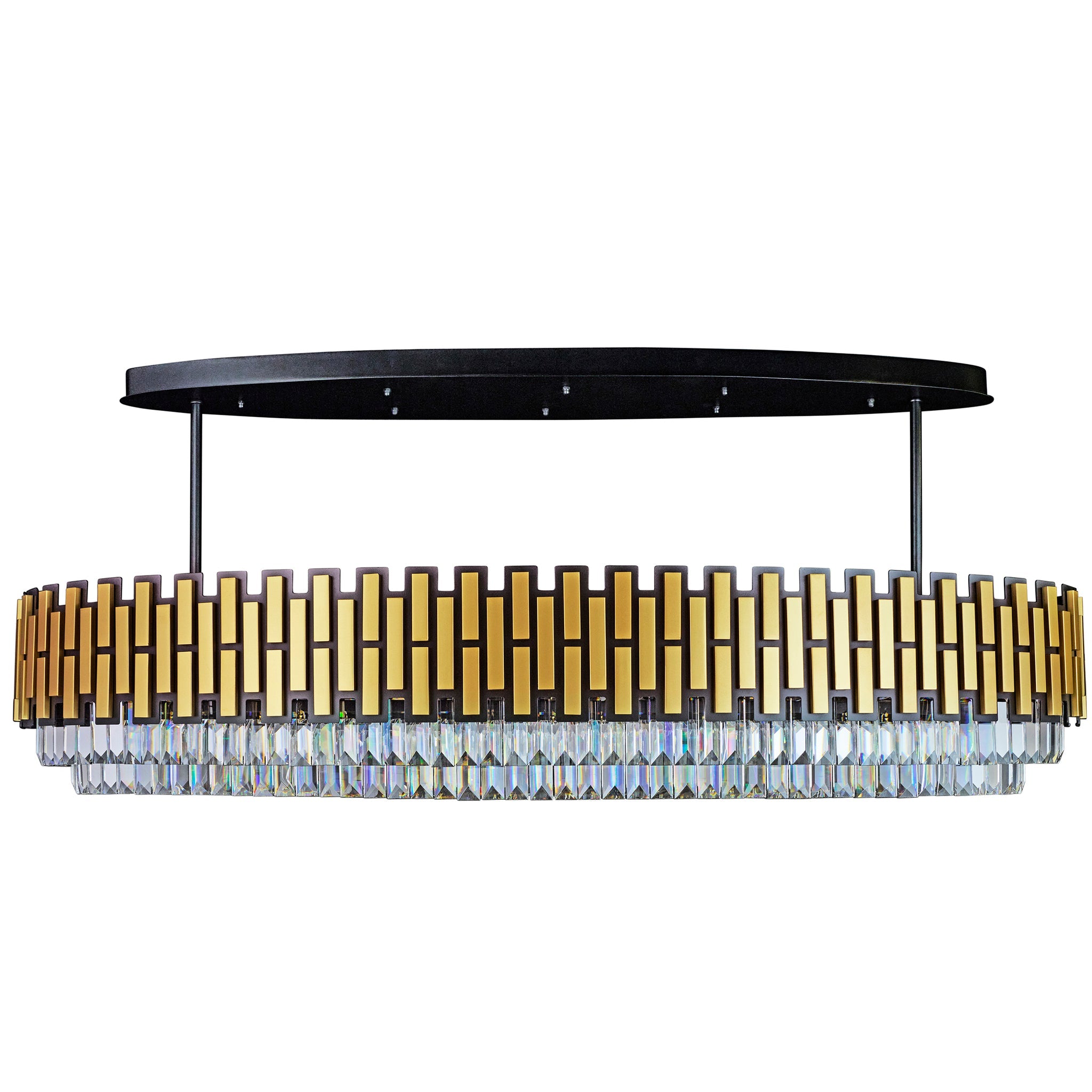 Black Tie 16 Light Dimmable Linear Pendant