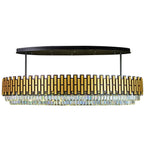 Black Tie 16 Light Dimmable Linear Pendant