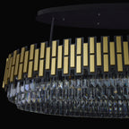 Black Tie 16 Light Dimmable Linear Pendant