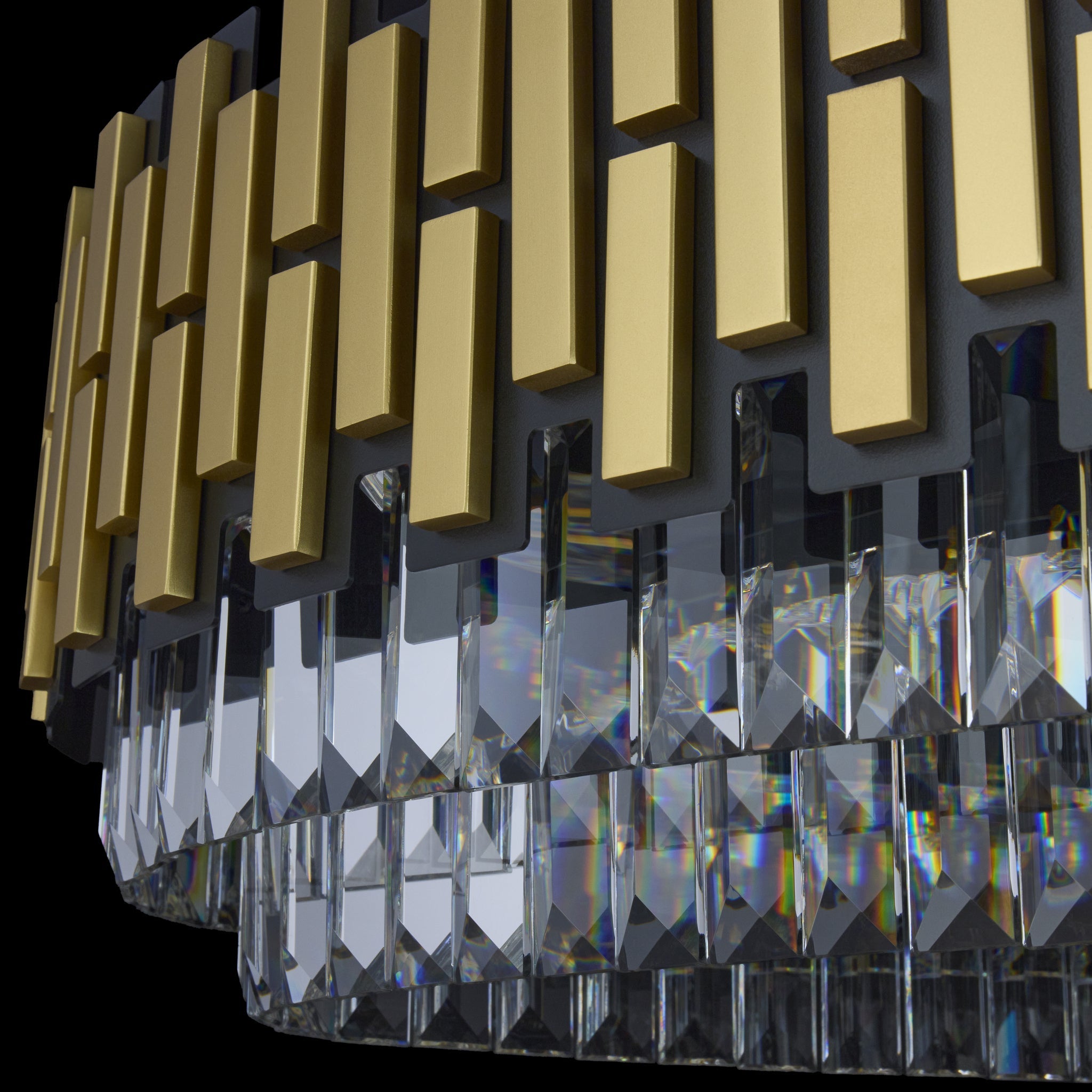 Black Tie 16 Light Dimmable Linear Pendant