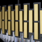 Black Tie 16 Light Dimmable Linear Pendant