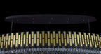 Black Tie 16 Light Dimmable Linear Pendant