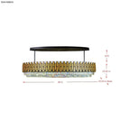 Black Tie 16 Light Dimmable Linear Pendant