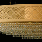 Gilded Stage 10 Light Dimmable Linear Pendant