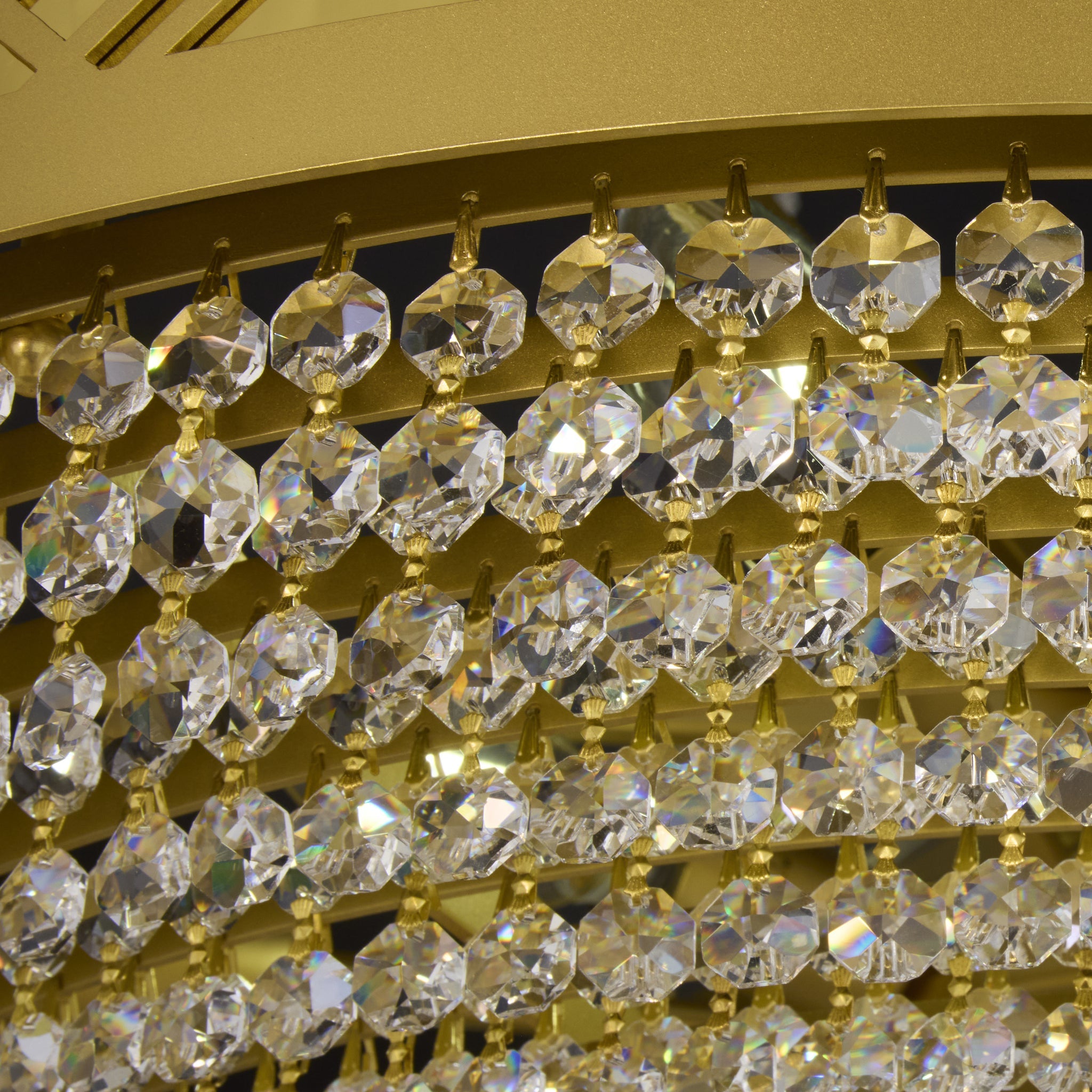 Gilded Stage 12 Light Dimmable Pendant Chandelier