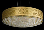 Gilded Stage 12 Light Dimmable Pendant Chandelier