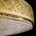 Gilded Stage 16 Light Dimmable Pendant Chandelier