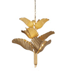 Banana Leaf 9 Light Chandelier - Gold