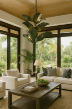 Banana Leaf 12 Light Chandelier - Banana Leaf
