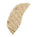 Banana Leaf 2 Light Sconce - French Gold/Natural Seagrass