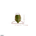Banana Leaf 2 Light Sconce - Gold w/Dark Edging