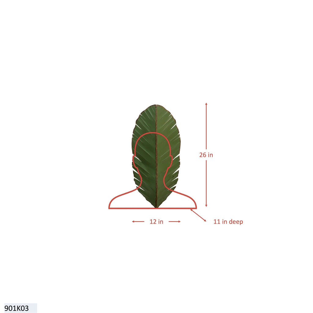 Banana Leaf 3 Light Tall Sconce - Banana Leaf