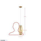 Chroman Empire 1-Light Mini Pendant - Gold