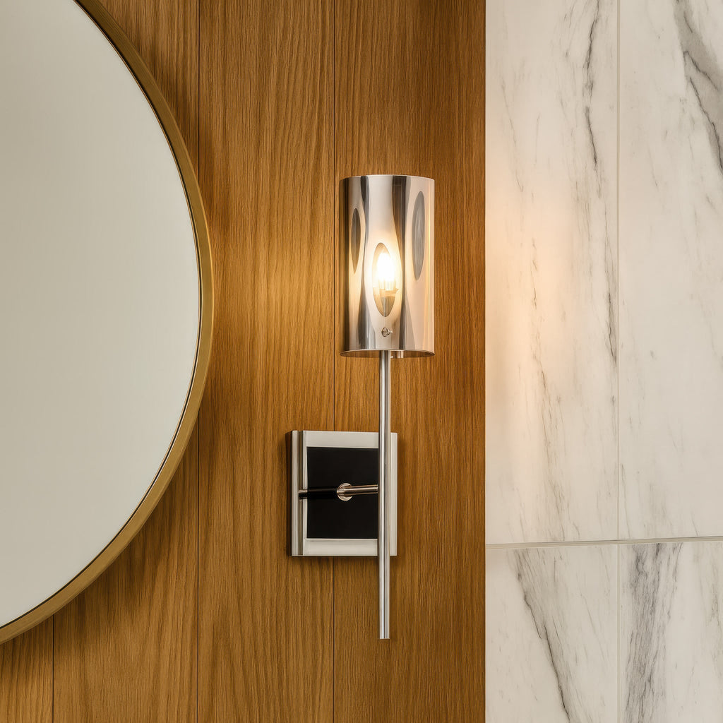 Chroman Empire 1 Light Sconce - Chrome