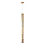 Chroman Empire 5 Light Tall Cylinder Pendant - Gold